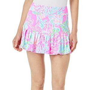 Lilly Pulitzer UPF 50 Luxletic Taye Skort Prosecco Pink Seaing Things - Size MD